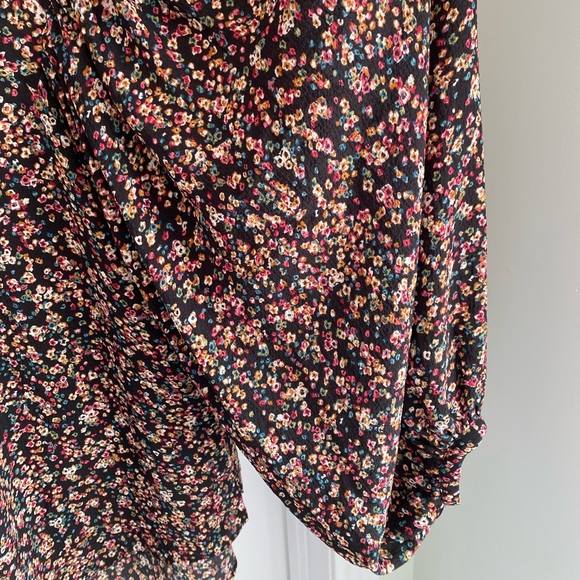 Balloon Sleeve Floral Print Blouse - Picture 5 of 11